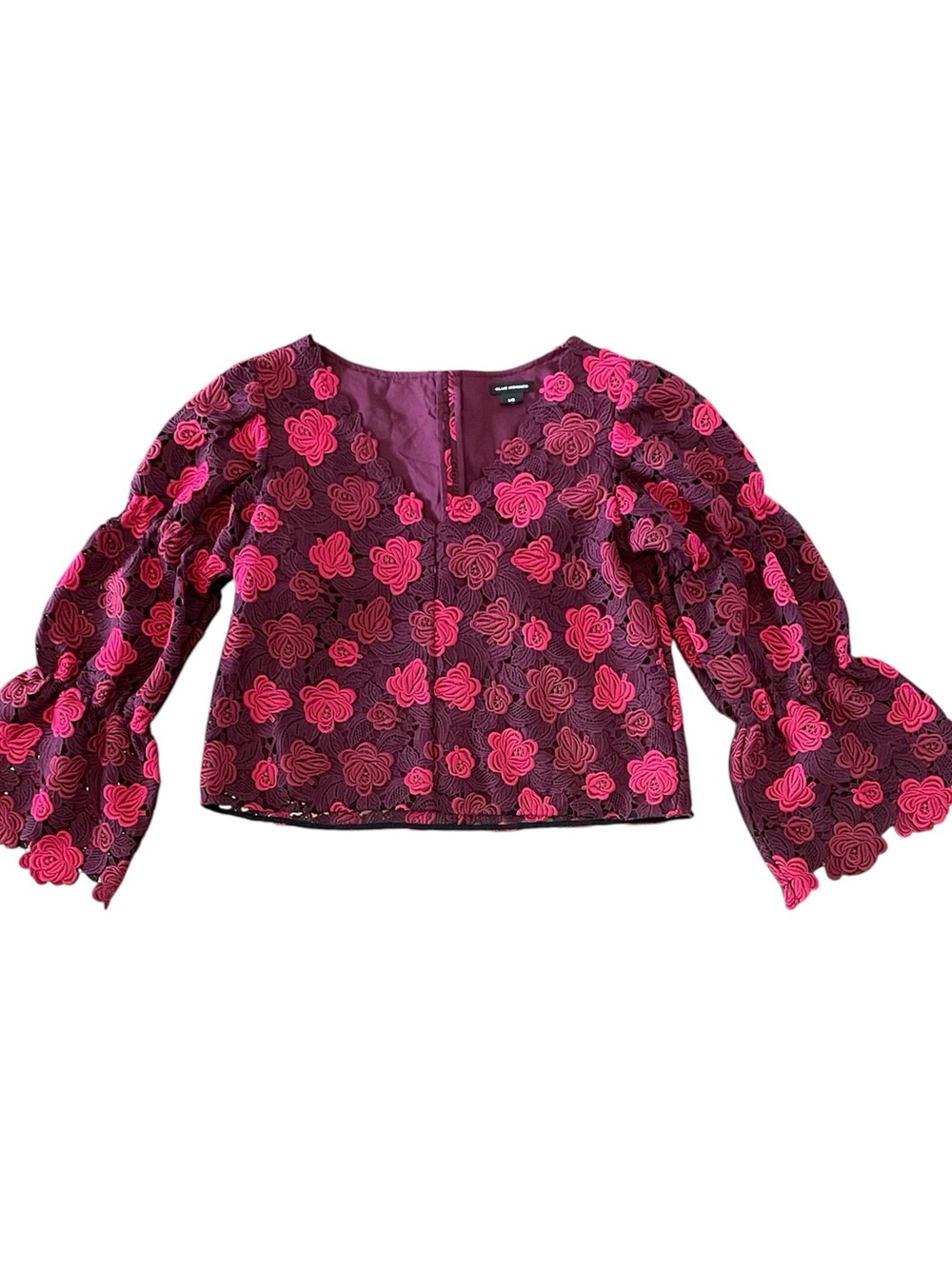 Heavy Layered Ruffle Lace Top